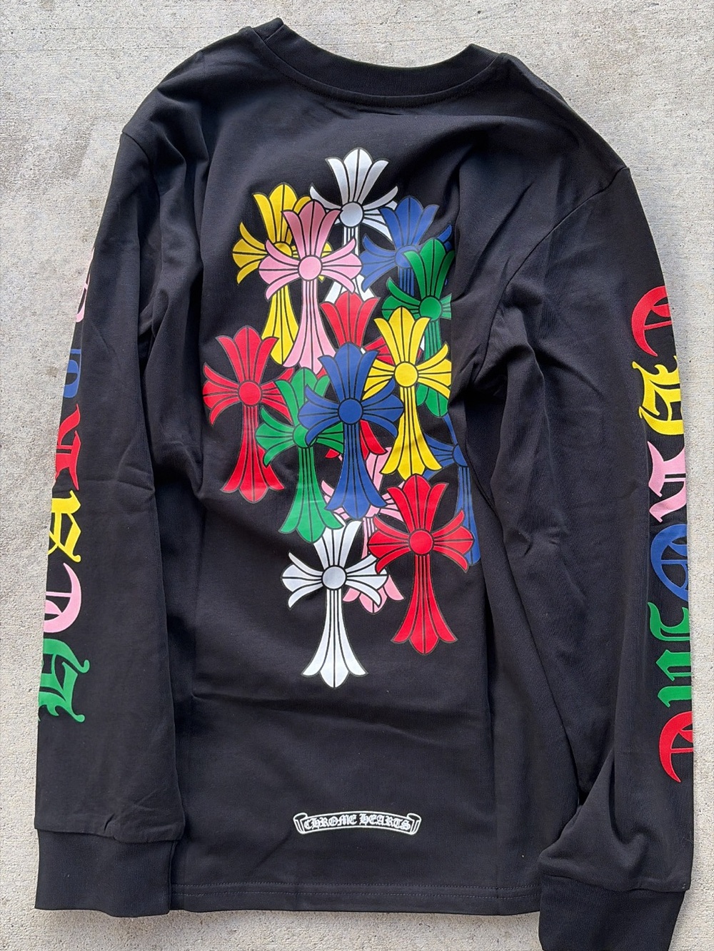 Chrome  Black and multicolor Graphic Longsleeve